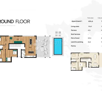Apartman S1 Privlaka – prizemlje, 3 sobe, PRILIKA - cover