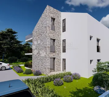 Vrsi - luksuzni trosobni apartman 100m od mora, prizemlje - cover