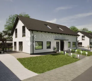 Novoizgrađena lijeva montažna duplex kuća u Selnici - Selnica