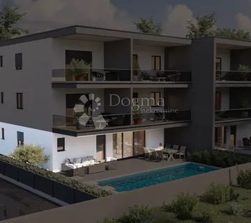 NOVIGRAD – MODERAN STAN S PRIVATNIM BAZENOM I TERASOM - cover