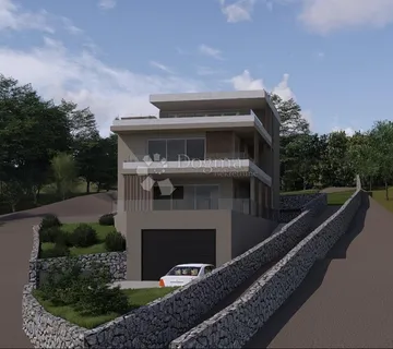 GRAĐEVINSKO ZEMLJIŠTE SA POGLEDOM NA MORE, ŠMRIKA, 640m2 - Šmrika, Kraljevica