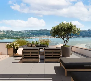 Dvoetažni Penthouse S Krovnom Terasom I Bazenom (p5-A5) - Arbanija, Trogir