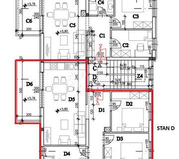 Novogradnja Kaštanjer 64 m2 (STAN D) - Pula