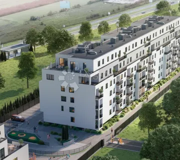 Velika Gorica, NOVOGRADNJA, dvosoban stan 46.87 m2, 1.kat