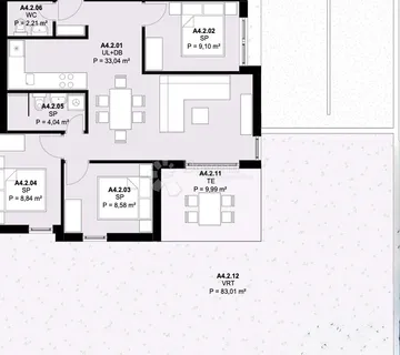 A4.2 – KAŠTEL NOVI; NOVOGRADNJA, 3S STAN S VRTOM (83 m²), TERASA, POGLED NA MORE, PARKING, ODLIČNA LOKACIJA - cover