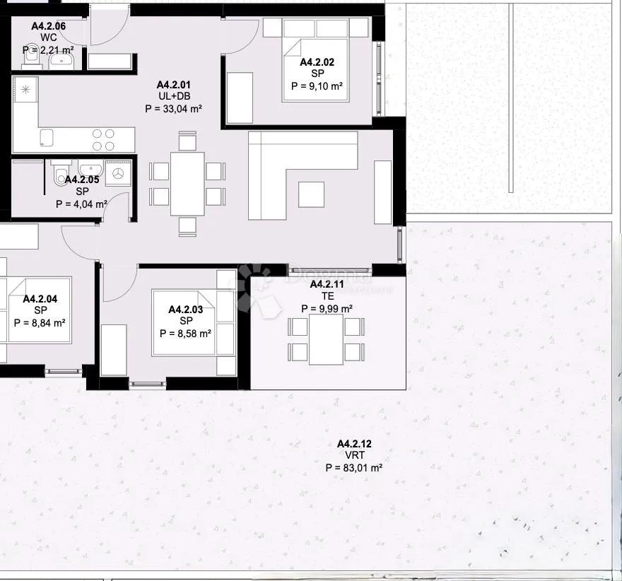 A4.2 – KAŠTEL NOVI; NOVOGRADNJA, 3S STAN S VRTOM (83 m²), TERASA, POGLED NA MORE, PARKING, ODLIČNA LOKACIJA - cover