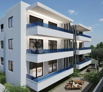 Stan s vrtom od 46 m² – 200m od mora, Sukošan S1
