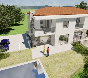 Moderna dvojna villa s bazenom - Malinska, Malinska-Dubašnica