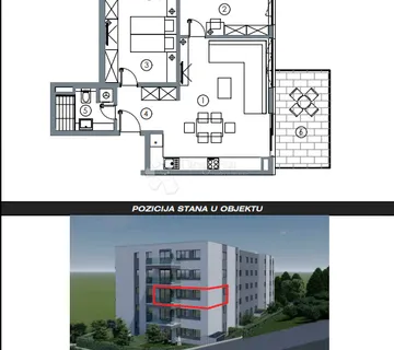 Dvosoban stan u centru  A12 - cover