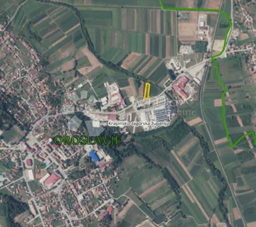 Građevinsko zemljište gospodarske namjene 1.831m² u gradu Oroslavju! - Oroslavje