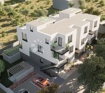 VODICE - S5 DVOETAŽNI PENTHOUSE NA 1. I 2. KATU S VRTOM I KROVNOM TERASOM, 159,01 m2 NETTO