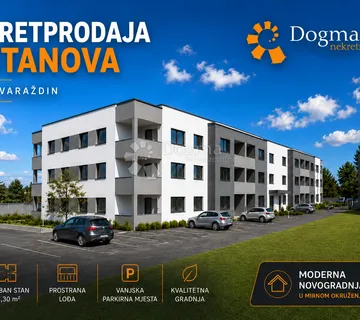 Pretprodaja stanova – moderan stan s vrtom u prizemlju novogradnje, Varaždin | 39,50 m² + loggia + vrt 36 m²”