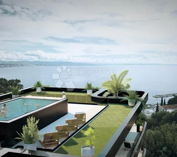 ★★★★★ IČIĆI – PENTHOUSE s terasom i bazenom - Ičići, Opatija