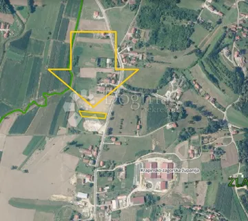 Građevinsko zemljište 1.412m² u Zlataru uz glavnu cestu prema Z.Bistrici