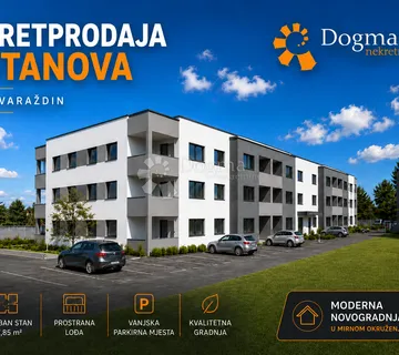 Pretprodaja stanova – moderan obiteljski stan s vrtom, Varaždin | 71,00 m² + loggia + vrt 59 m²
