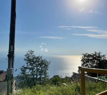 Lovran-1339m2,građevinski teren pogled na more