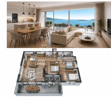 Penthouse S Pogledom Na More - Kaštel Sućurac, Kaštela