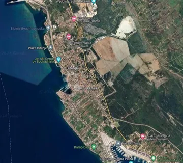 BIBINJE - GRAĐEVINSKO ZEMLJIŠTE S POGLEDOM NA MORE 911m2