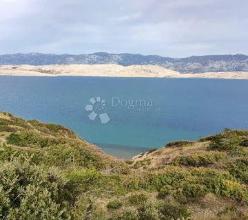 Građevinsko zemljište Pag – pogled na more, 250 m do plaže
