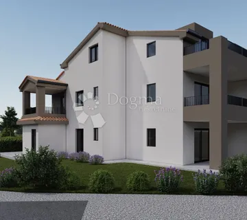 Novogradnja - stan sa dvorištem u okolici Poreča - Ladrovići, Poreč