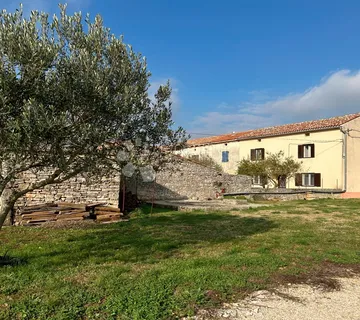 VODNJAN – kamena kuća s pomoćnom zgradom, velika parcela, maslinik - cover