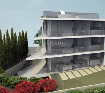 LOVRAN , građevinsko zemljište - PROJEKT,  PRILIKA ! - cover