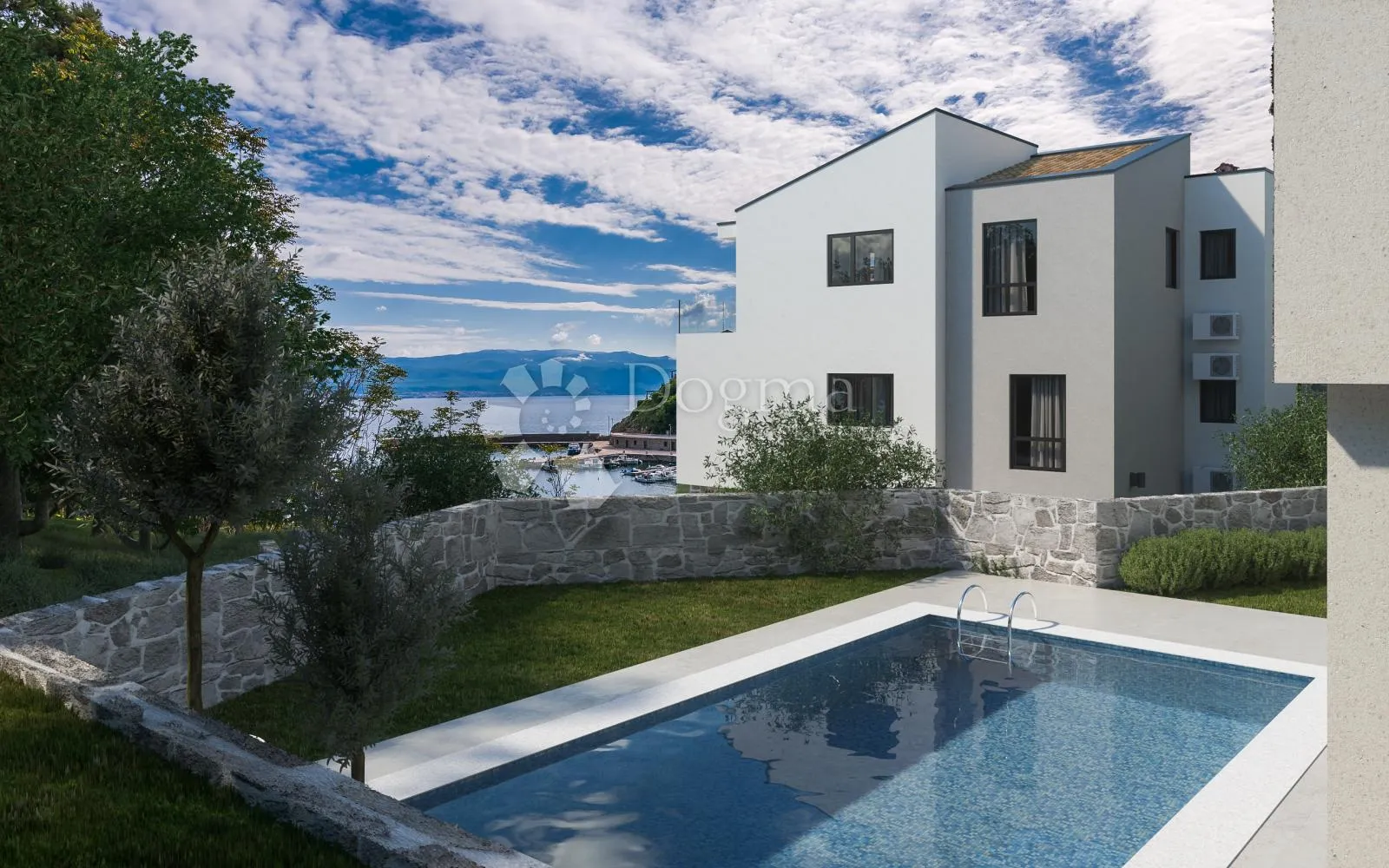 Vrbnik, apartman sa bazenom 50 m od mora - cover