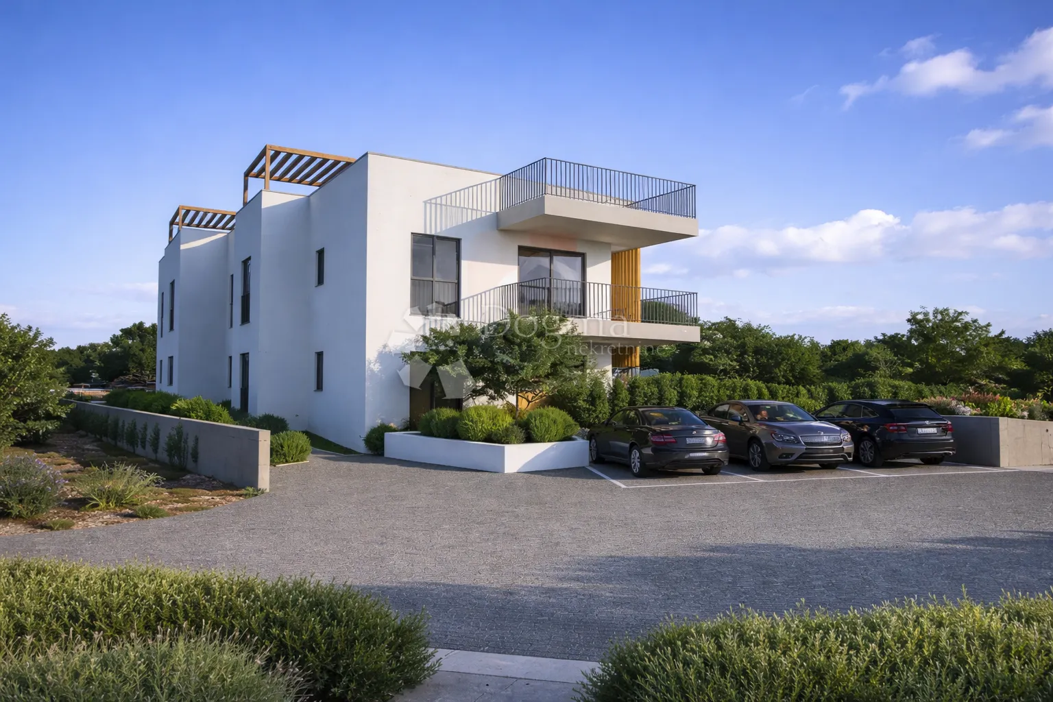 VODICE, Trosoban stan u novogradnji s krovnom terasom - cover