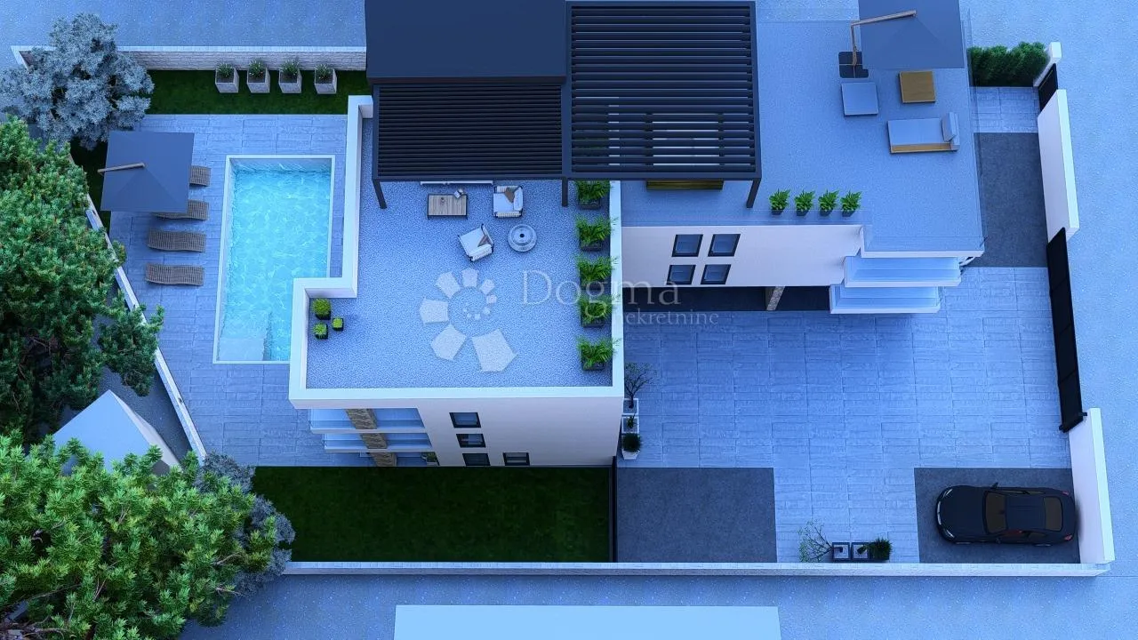 PETRČANE -  S4  DRUGI KAT S KROVNOM TERASOM I POGLEDOM NA MORE - cover