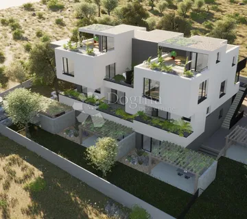 VODICE - S1 DVOSOBAN STAN U PRIZEMLJU S VRTOM, 111.24 m2 NETTO - cover