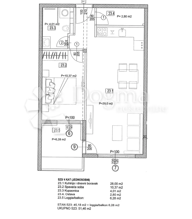 NOVOGRADNJA SEGET DONJI 51,46m2 - cover