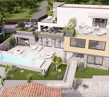 VRBNIK, MODERNA VILA SA POGLEDOM NA MORE - cover