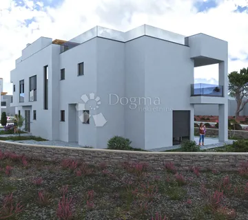 SRIMA - MODERNA DVOJNA KUĆA SA KROVNOM TERASOM  - cover