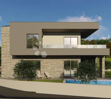 Vila s bazenom i pogledom na more u izgradnji - cover