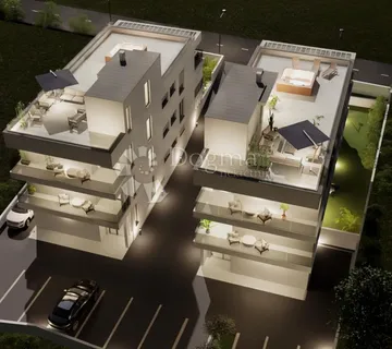 PETRČANE - PENTHOUSE S3 2. KAT S KROVNOM TERASOM I POGLEDOM NA MORE - cover