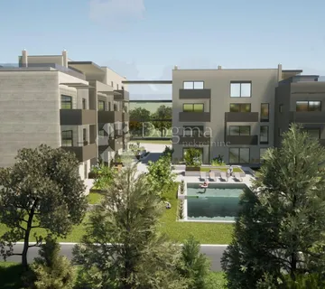 POREČ (okolica) Luksuzan stan sa vrtom, bazenom i garažom - cover