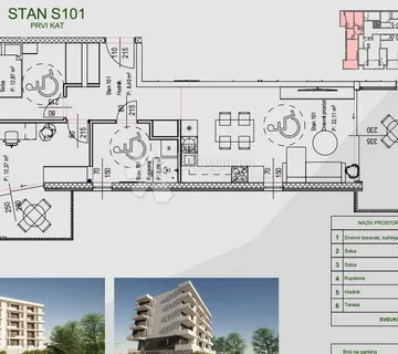 STAN ZAMET NOVOGRADNJA S POGLEDOM NA MORE  - cover