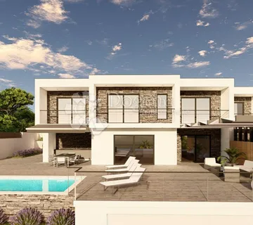 Dvojna kuća s pogledom na more i privatnim bazenom - istok - cover