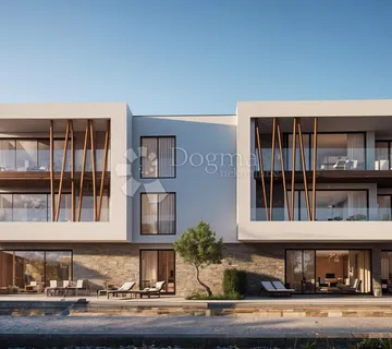 Tribunj | Dvosoban stan S1 s bazenom, vrtom i pogledom na more - cover