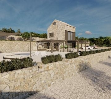 TRIBUNJ - VODICE mediteranska kuća za odmor sa spektakularnim pogledom na more u netaknutoj prirodi - cover