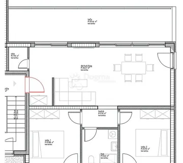 Stan A6 – novogradnja, drugi kat, Vinjerac kraj Zadra - cover