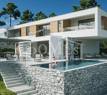 Vodice, Vila 316,32m2, parcela 800m2, panoramski pogled na more  - cover