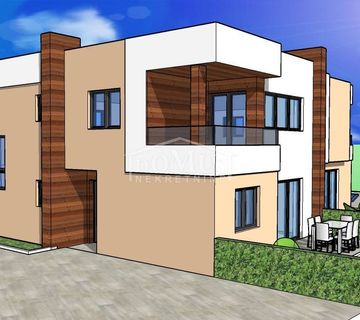 Vodice, novogradnja apartman 79,01 (2s); dvorište 10,10m2; - cover