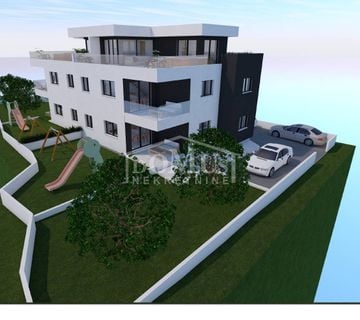 Vodice dvoetažni apartman ukupne korisne površine 119,34 m2, velika terasa - cover