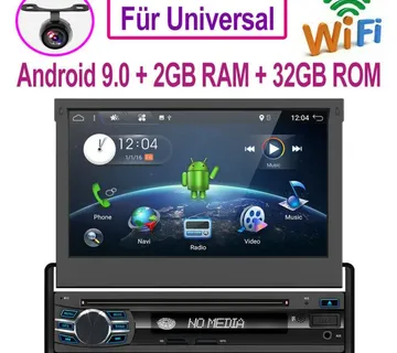 Android 9.0. 1DIN multimedija navigacija GPS WIFI - cover