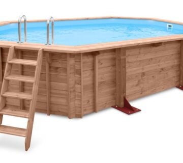 Drveni bazen standard Sea Breeze 607x396 cm L-montaža - cover