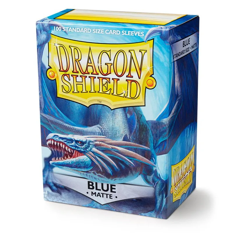 Dragon Shield Standard Size Matte Sleeves Blue (100pcs) - cover