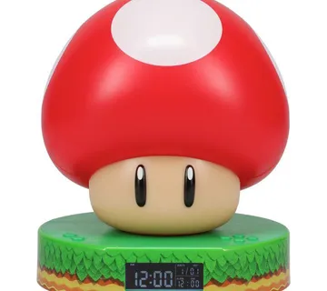 Super Mario Mushroom digitalni sat 12cm - cover