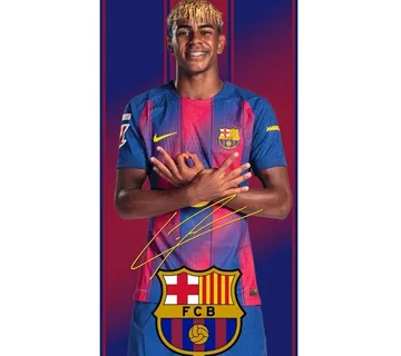 Ručnik za plažu FC Barcelona Lamine Yamal 70x140cm - Zaprešić