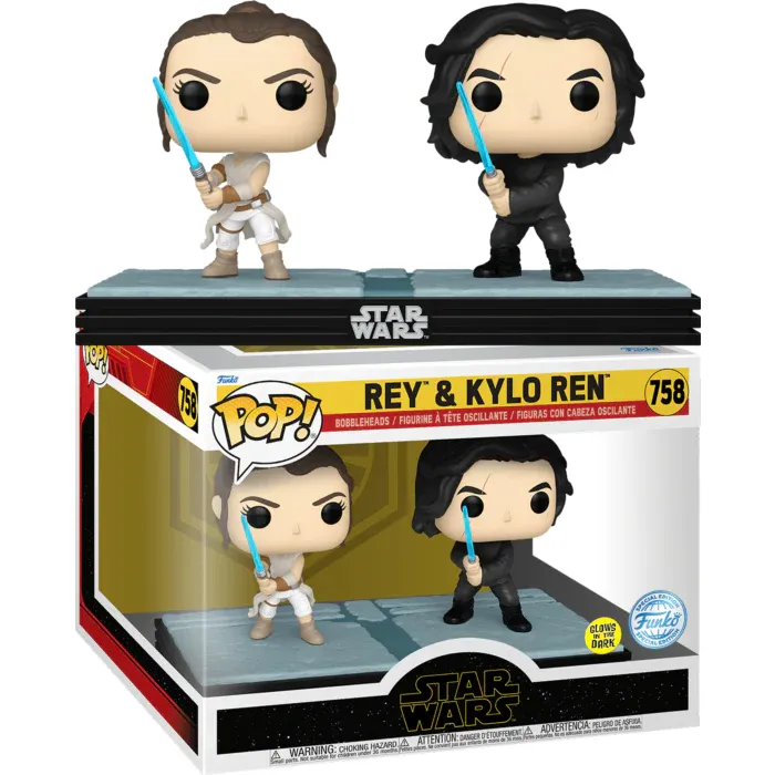 Funko POP Star Wars Rey & Kylo Ren (Glows in the Dark) 9cm - cover